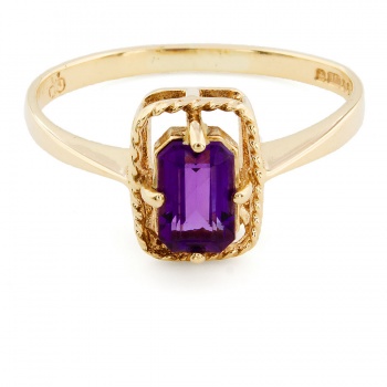 9ct gold Amethyst Ring size K
